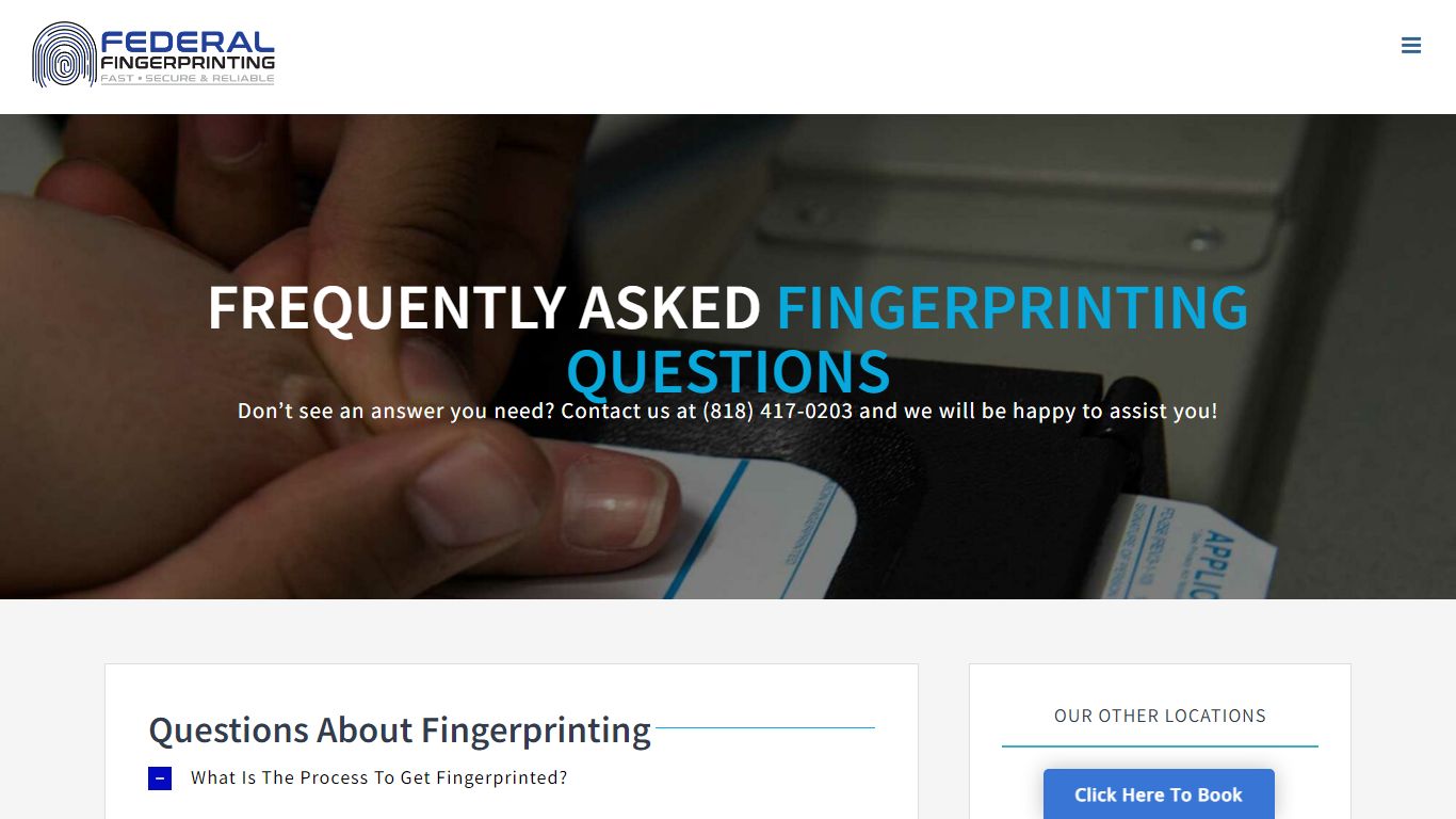 FAQs - Federal Fingerprinting, Inc.